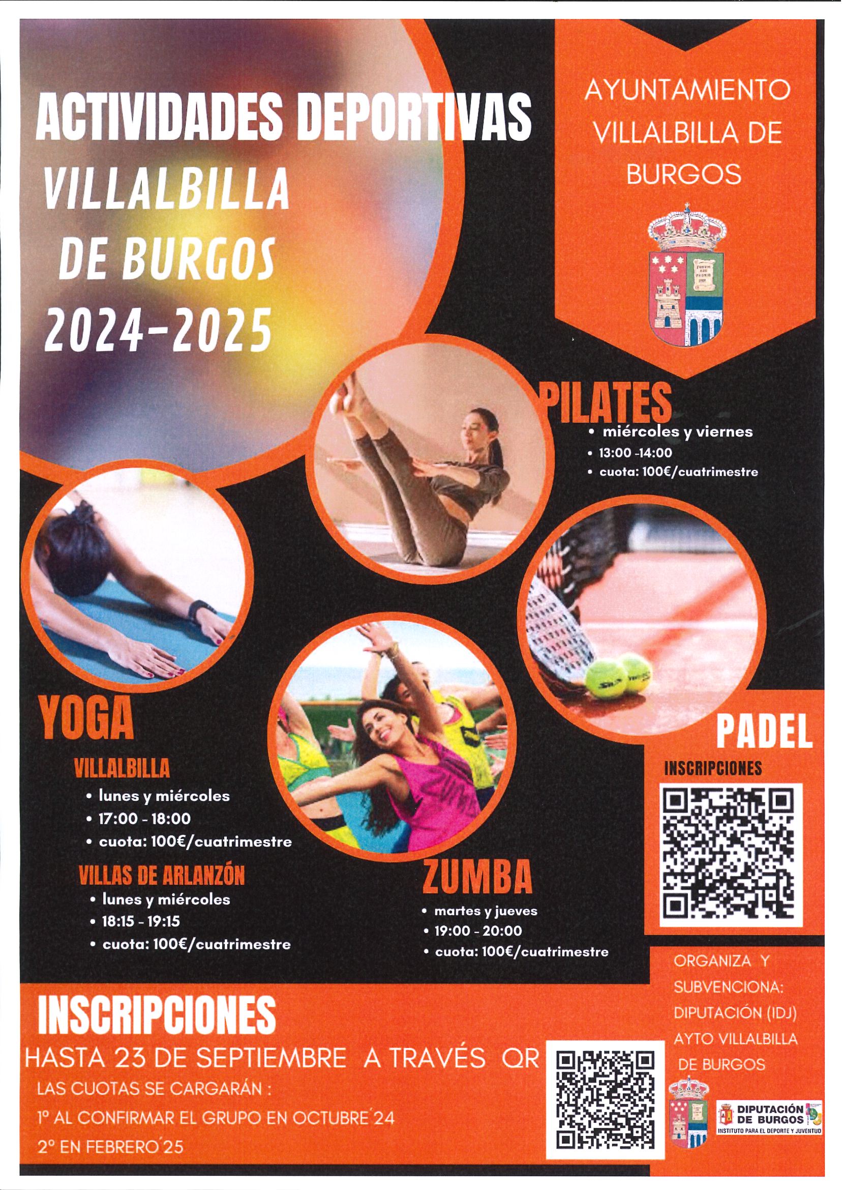 Actividades deportivas Villalbilla de Burgos 2024 - 2025