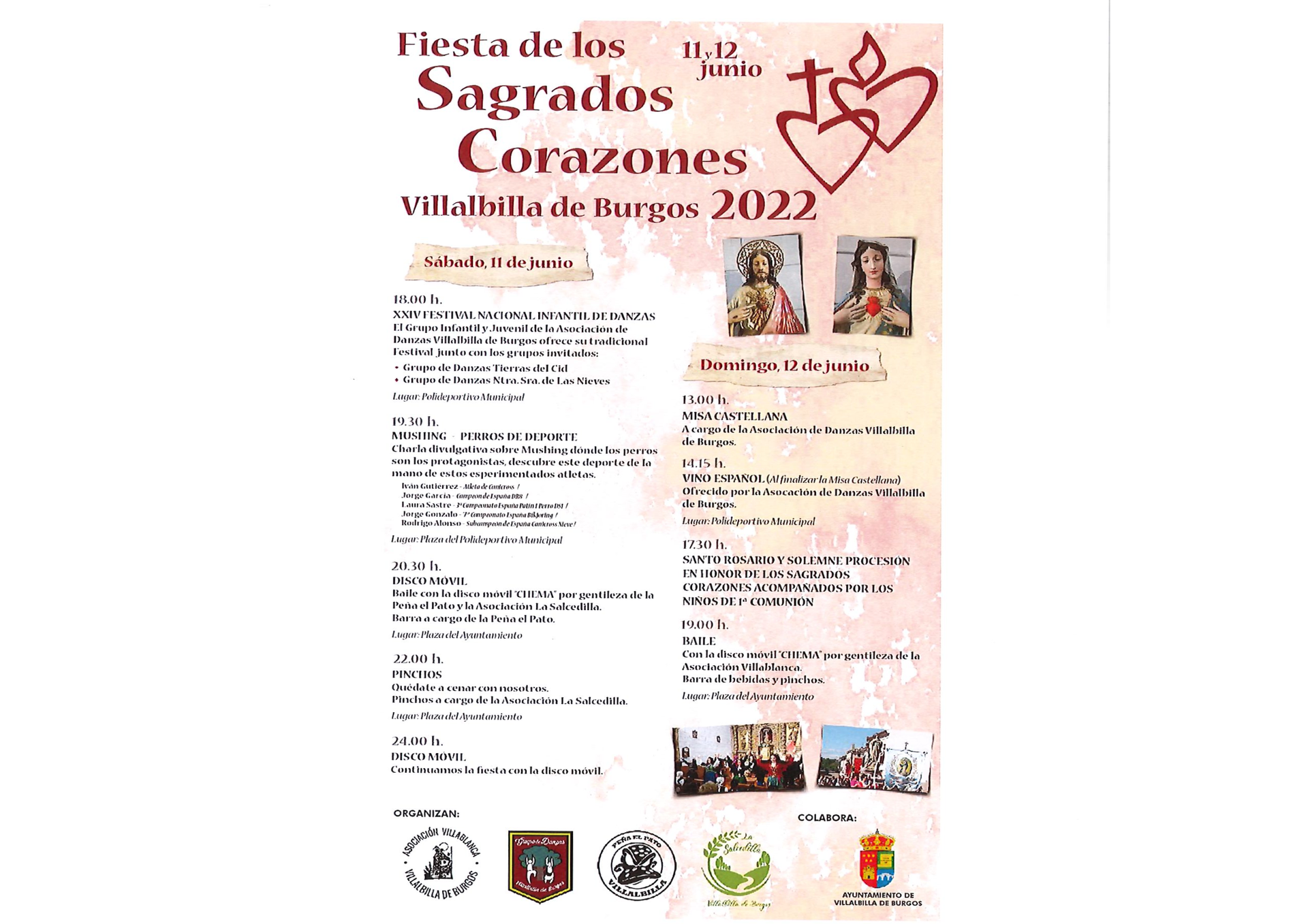 FIESTA DE LOS SAGRADOS CORAZONES 11 Y 12 JUNIO 2022